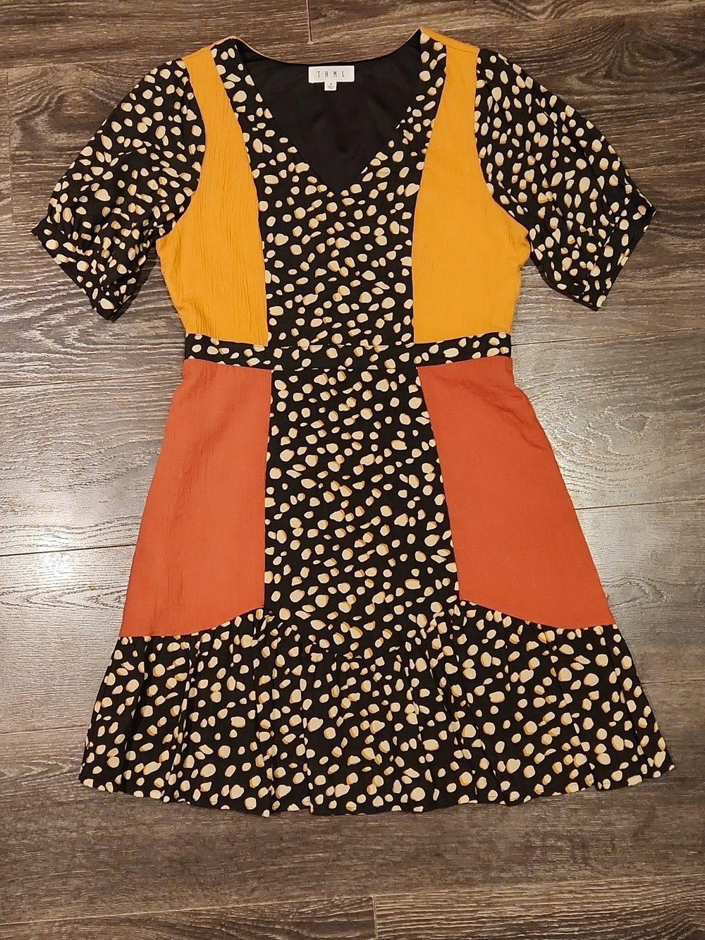 ❤️ THML BOHO PATCHWORK DRESS, SMALL - Picture 3 of 10